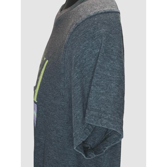 Nirvana Band Gray T-Shirt Size Small Smiley Face Logo Psychedelic Tie-Dye Swirl - Picture 6 of 9